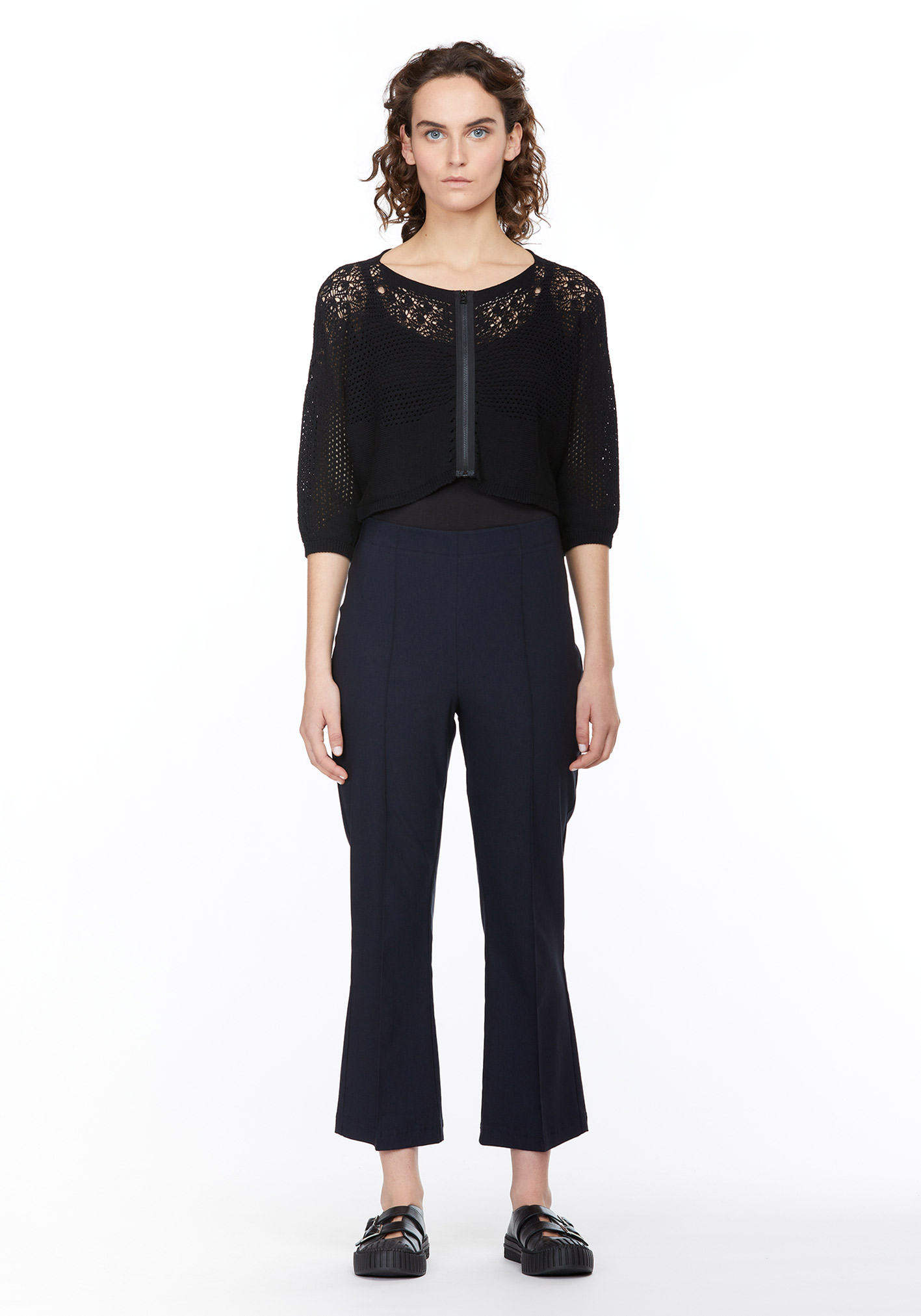 buy the latest Pintuck 3 Qtr Flare Pant online